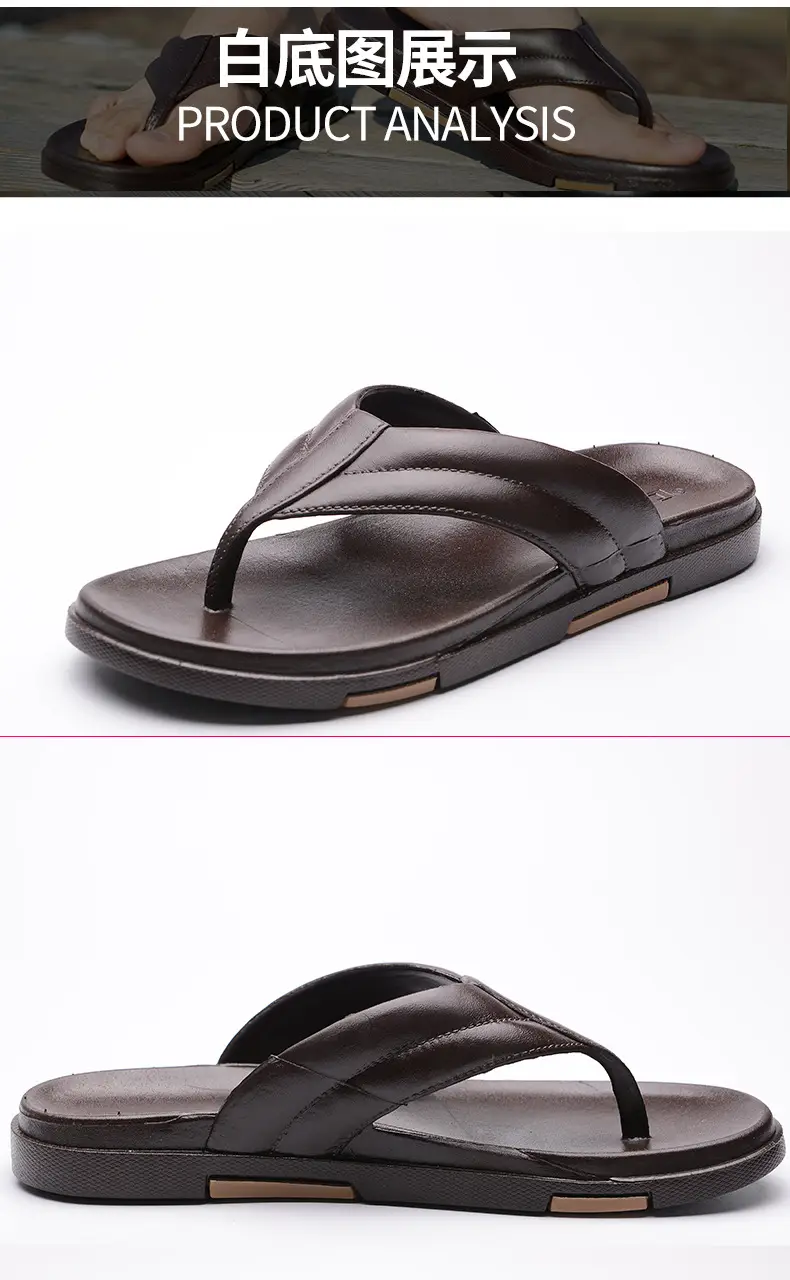 Men's Black Slip-On Thermal Flip Flops Summer — feature 16