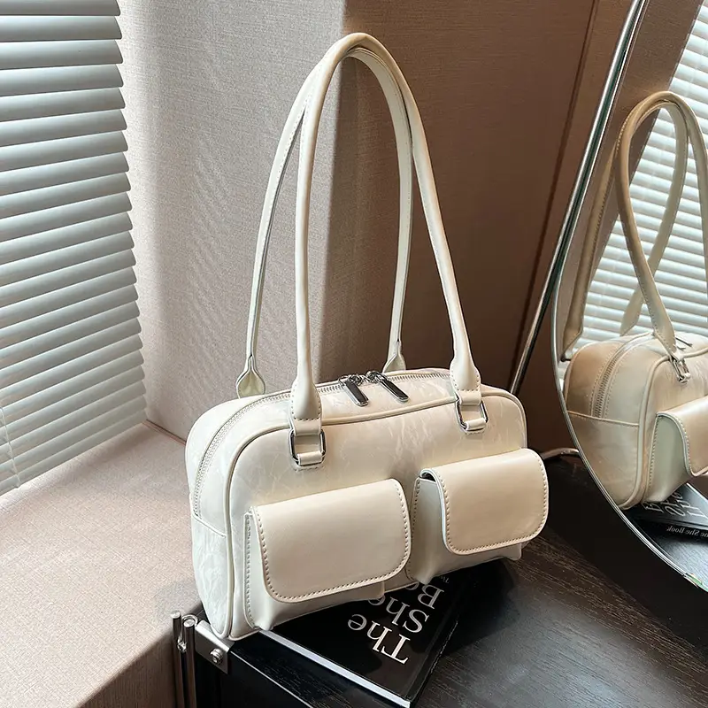 White PU Shoulder Bag for Women 2024 New Arrival - Image 7