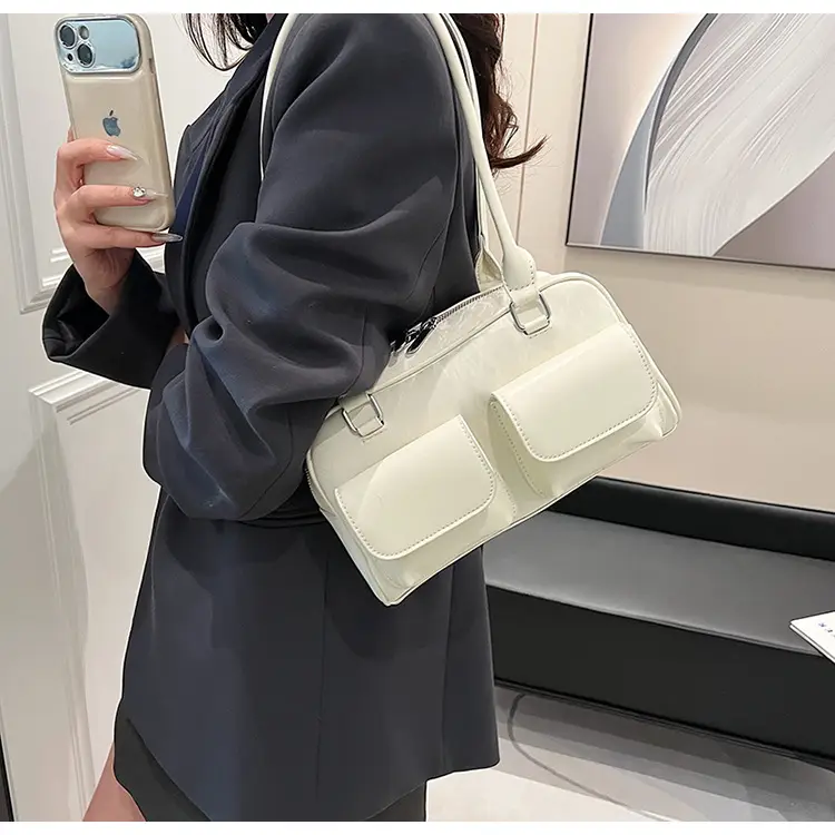 White PU Shoulder Bag for Women 2024 New Arrival — feature 29