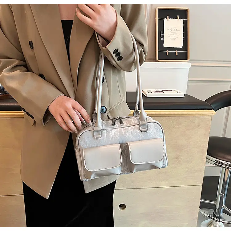 White PU Shoulder Bag for Women 2024 New Arrival — feature 36