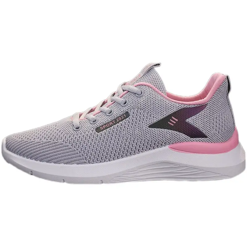 Women's 2025 Pink & Grey Running Shoes Lightweight Soft Sole - Image 5