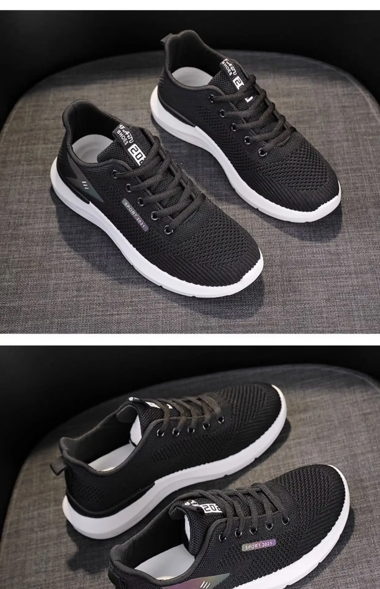 Women's 2025 Pink & Grey Running Shoes Lightweight Soft Sole — feature 11