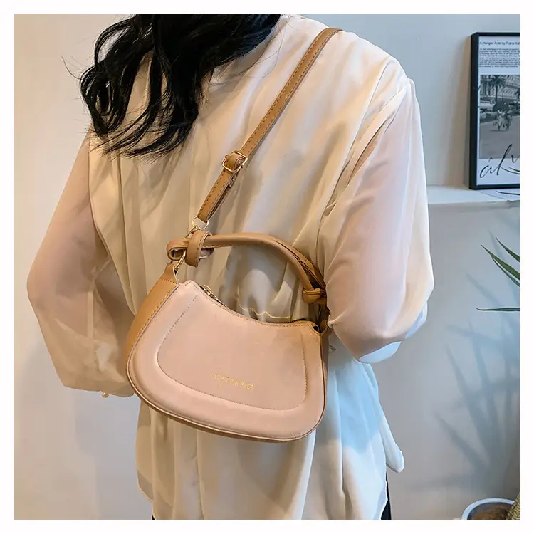 Black Women's Saddle Shoulder Bag with Cute Charm — feature 14