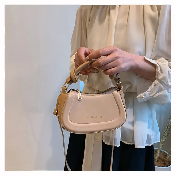Black Women's Saddle Shoulder Bag with Cute Charm — feature 15