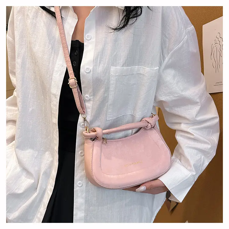 Black Women's Saddle Shoulder Bag with Cute Charm — feature 20