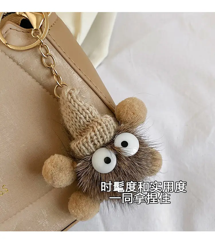 Black Women's Saddle Shoulder Bag with Cute Charm — feature 6