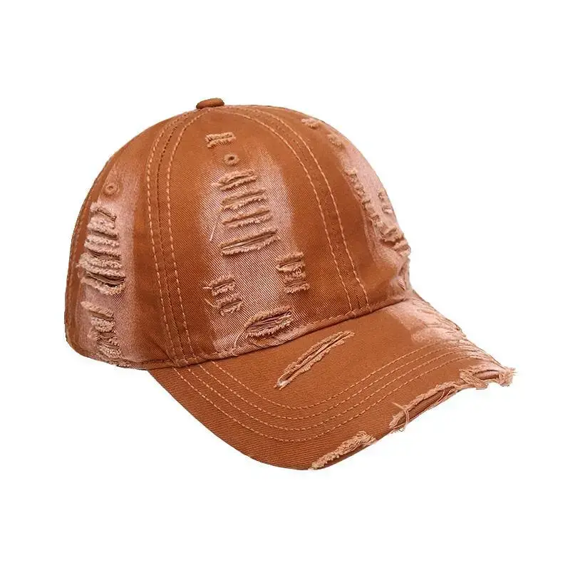 Retro Distressed Blue Baseball Cap for Women Spring Summer 2024 - Image 10