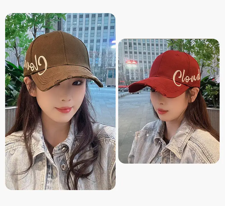 Beige Crewn't Embroidered Baseball Cap Women Men Summer — feature 2