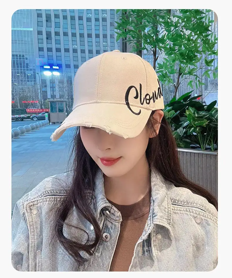 Beige Crewn't Embroidered Baseball Cap Women Men Summer — feature 9