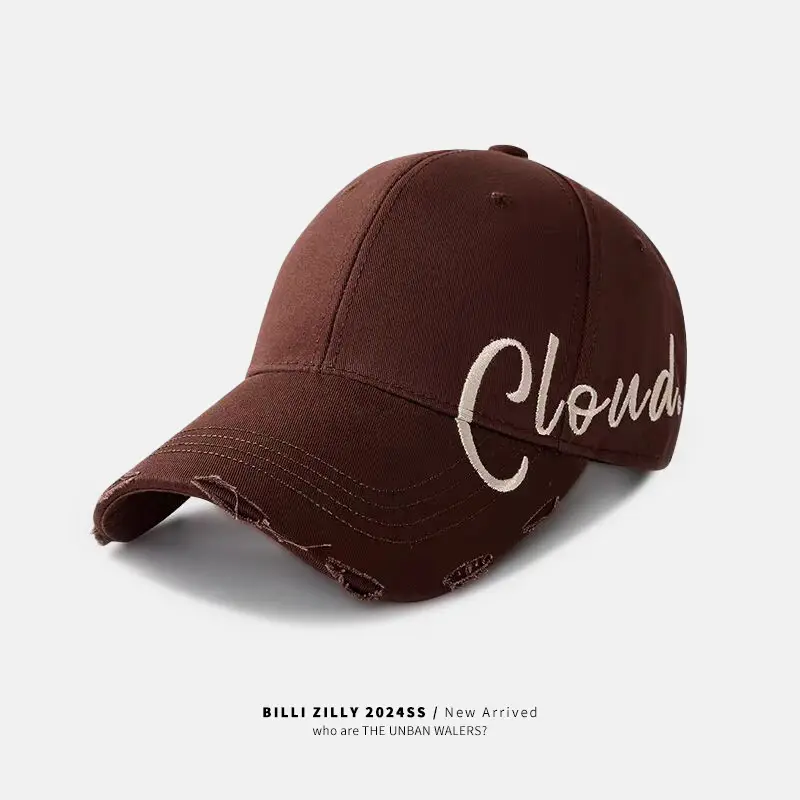 Beige Crewn't Embroidered Baseball Cap Women Men Summer - Image 5