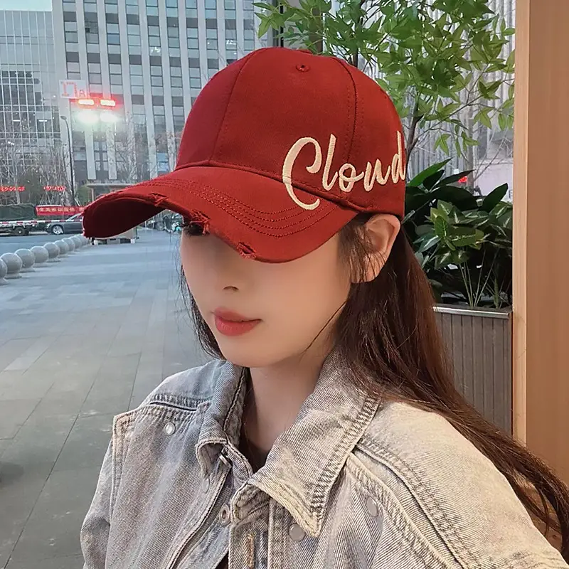 Beige Crewn't Embroidered Baseball Cap Women Men Summer - Image 7
