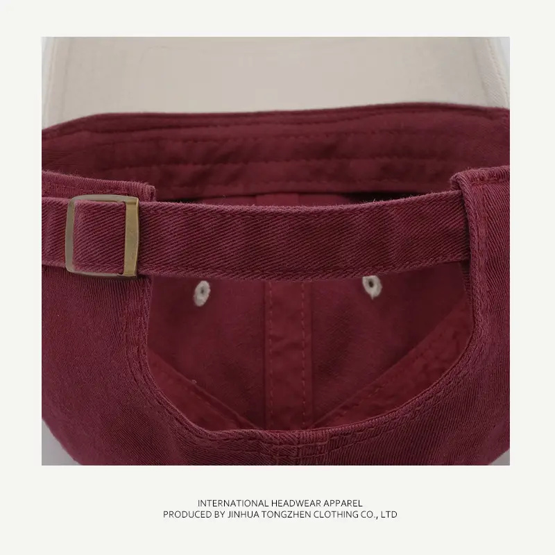 Men's Blue Maroon Peaked Baseball Cap — feature 15
