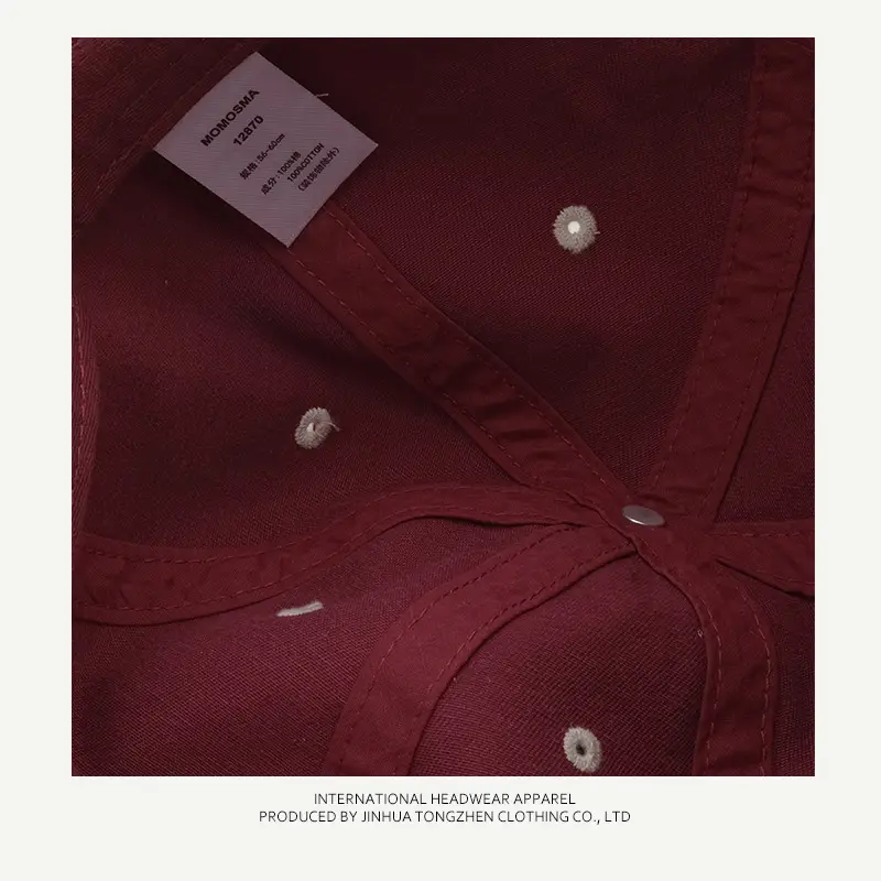 Men's Blue Maroon Peaked Baseball Cap — feature 16