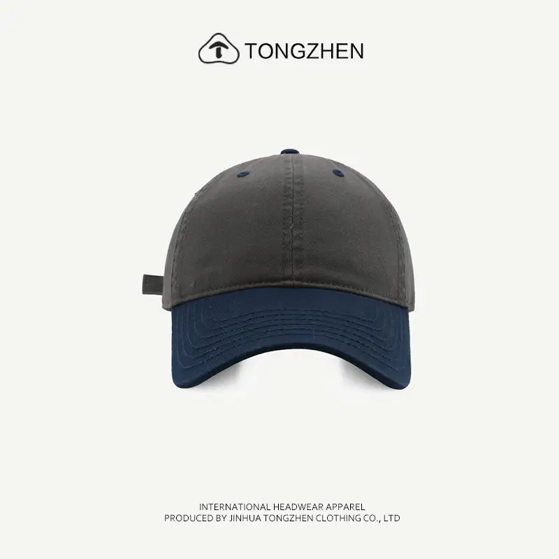 Men's Blue Maroon Peaked Baseball Cap - Image 2