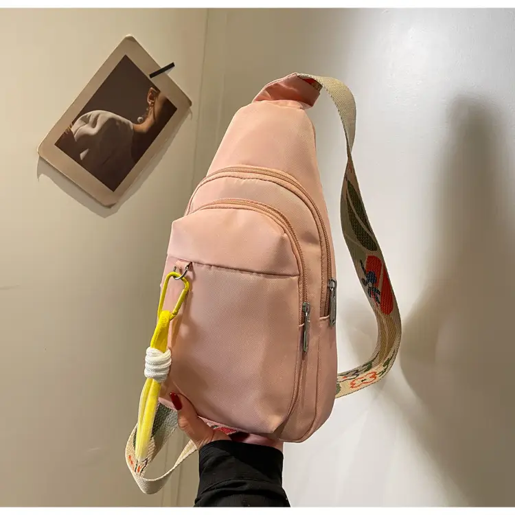 Pink Multi-Compartment Shoulder Bag for Women — feature 13