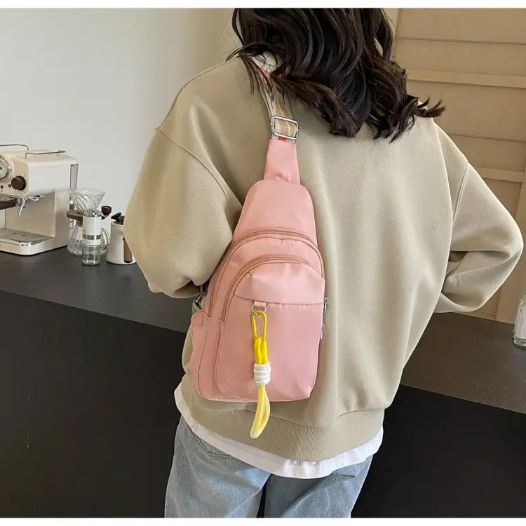 Pink Multi-Compartment Shoulder Bag for Women — feature 25
