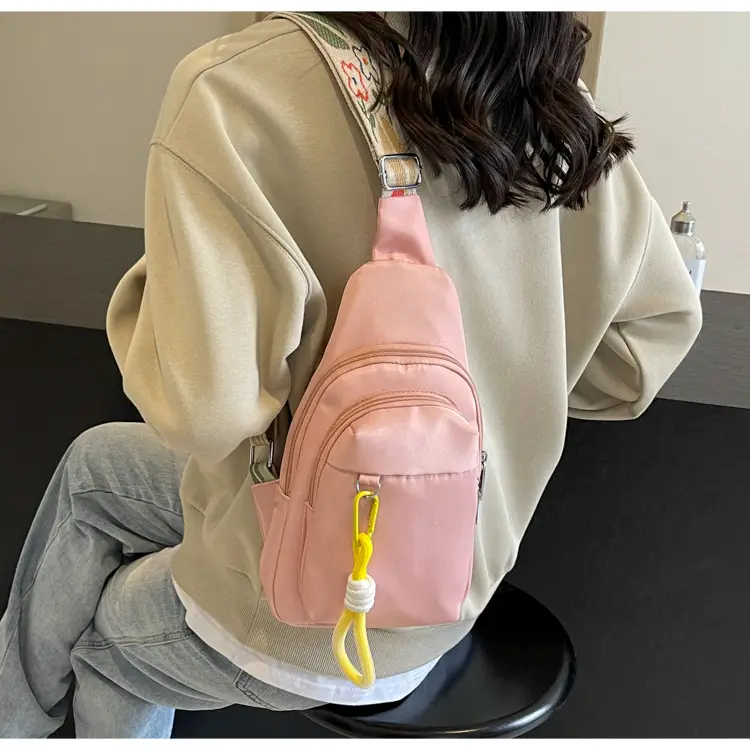 Pink Multi-Compartment Shoulder Bag for Women — feature 27