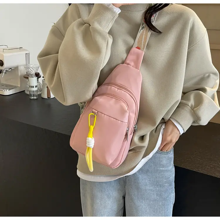 Pink Multi-Compartment Shoulder Bag for Women — feature 28