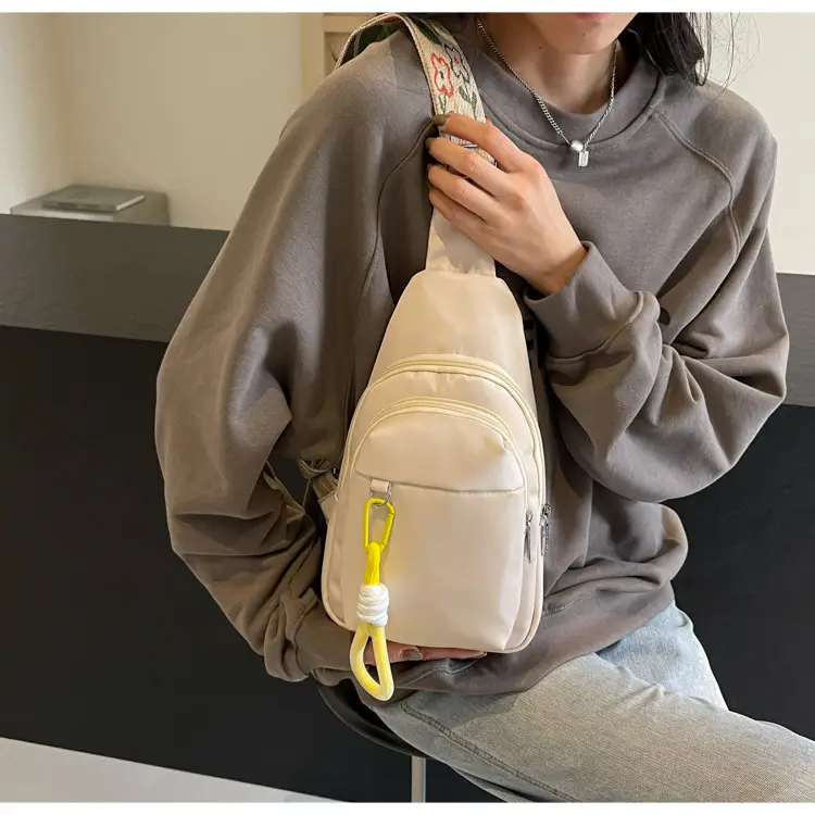 Pink Multi-Compartment Shoulder Bag for Women — feature 34