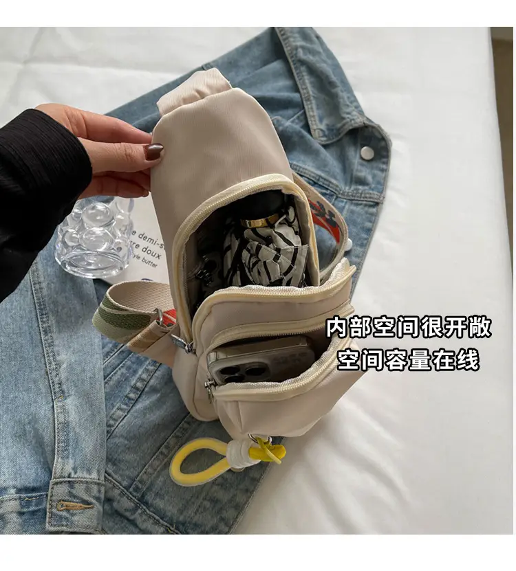 Pink Multi-Compartment Shoulder Bag for Women — feature 6