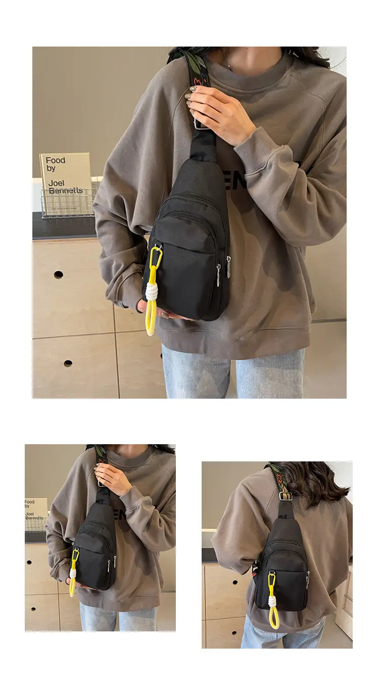 Pink Multi-Compartment Shoulder Bag for Women — feature 8