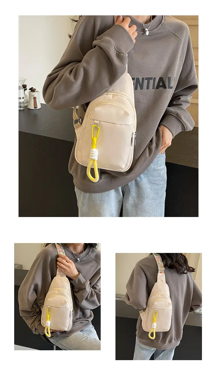 Pink Multi-Compartment Shoulder Bag for Women — feature 9