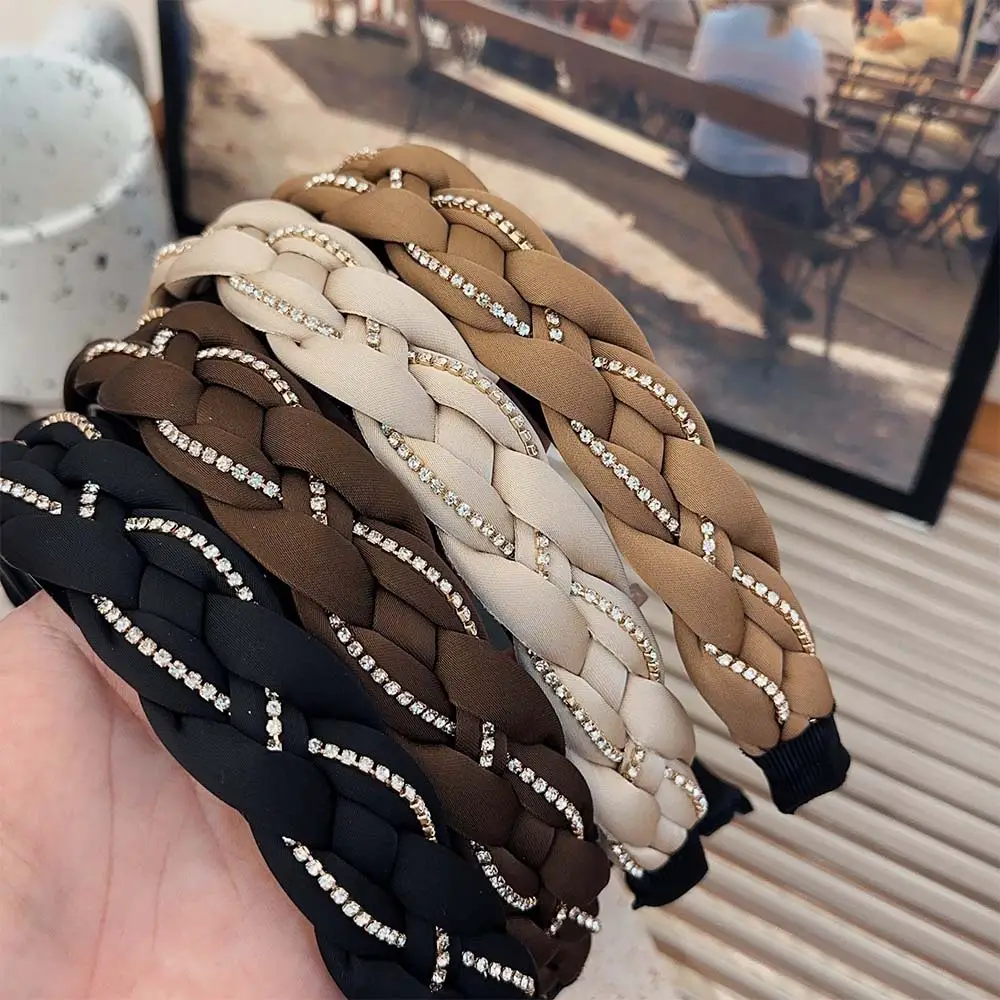 Vintage Twist Headband for Women Brown High-Grade Non-Slip - Image 5