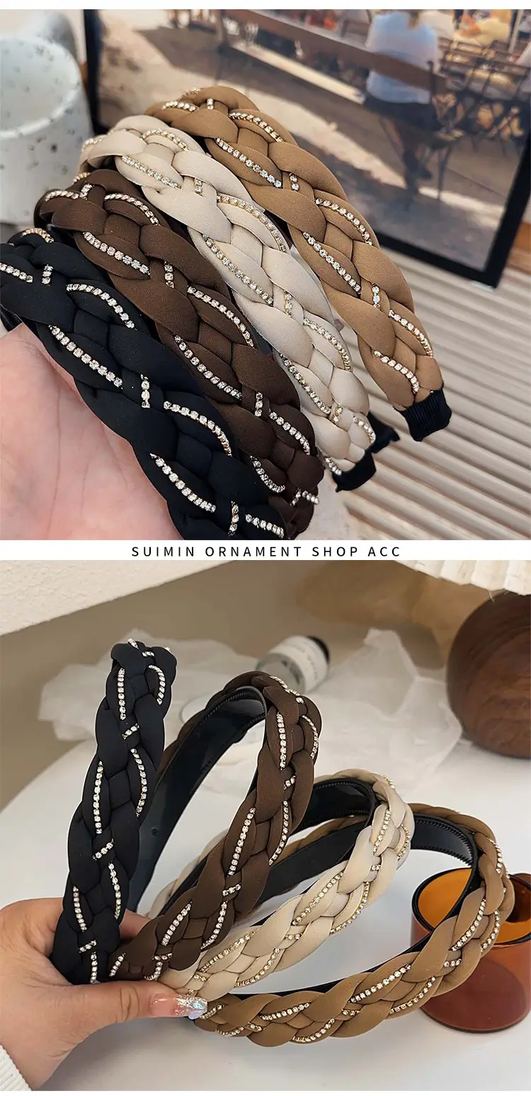 Vintage Twist Headband for Women Brown High-Grade Non-Slip — feature 4