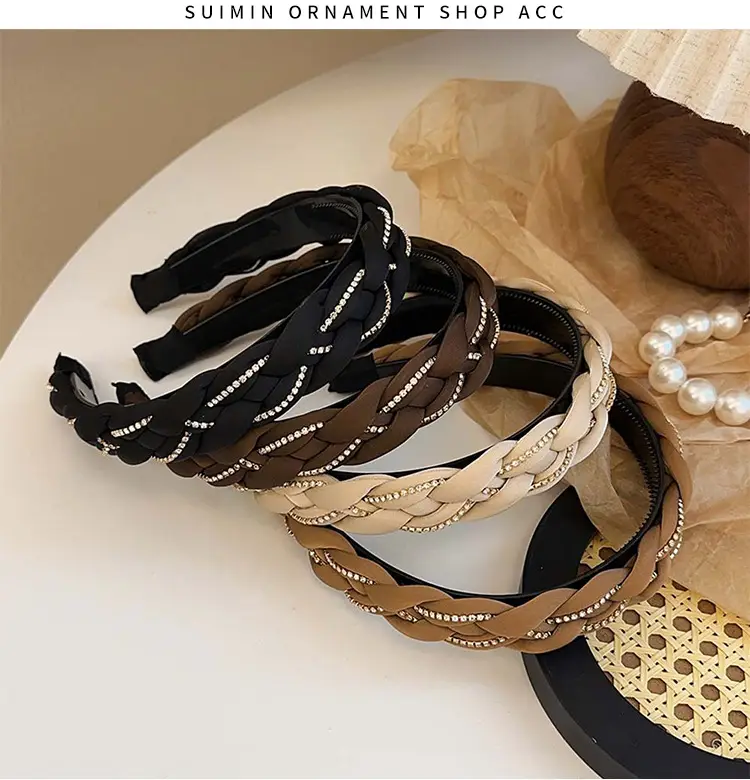 Vintage Twist Headband for Women Brown High-Grade Non-Slip — feature 5