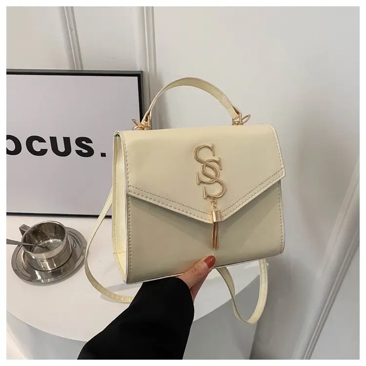 Black Shoulder Bag with Gold Logo for Women — feature 19
