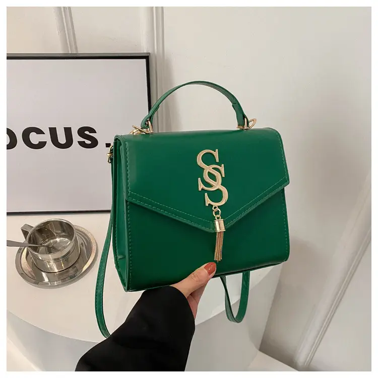Black Shoulder Bag with Gold Logo for Women — feature 20