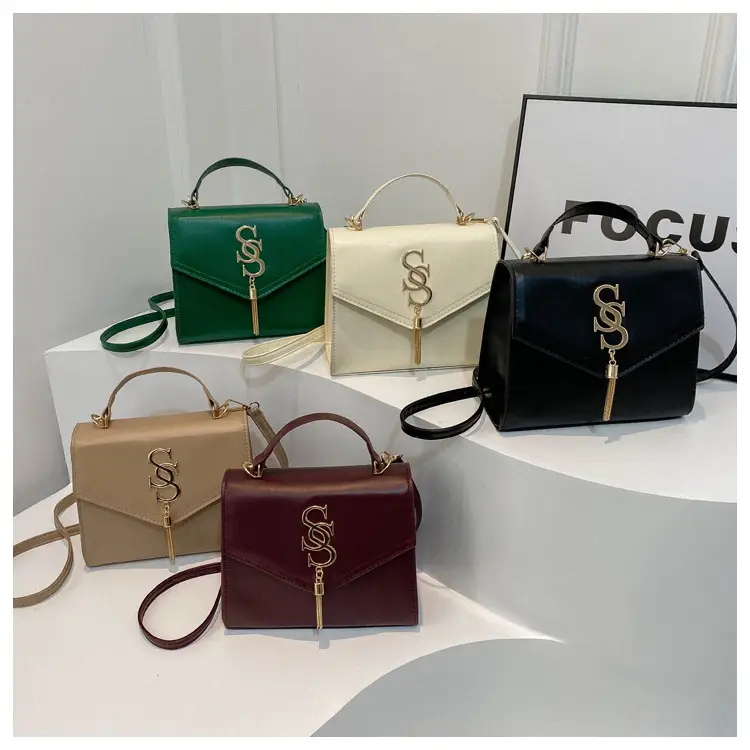 Black Shoulder Bag with Gold Logo for Women — feature 23