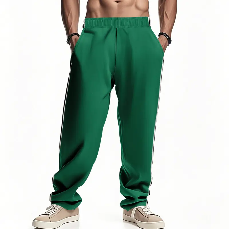 Men's 2025 Cross-Border Pants Loose Side Striped Wide Leg — feature 26