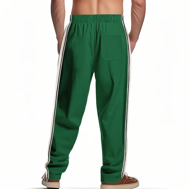 Men's 2025 Cross-Border Pants Loose Side Striped Wide Leg — feature 27