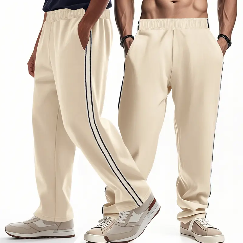 Men's 2025 Cross-Border Pants Loose Side Striped Wide Leg — feature 33