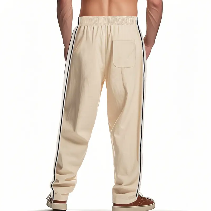 Men's 2025 Cross-Border Pants Loose Side Striped Wide Leg — feature 35