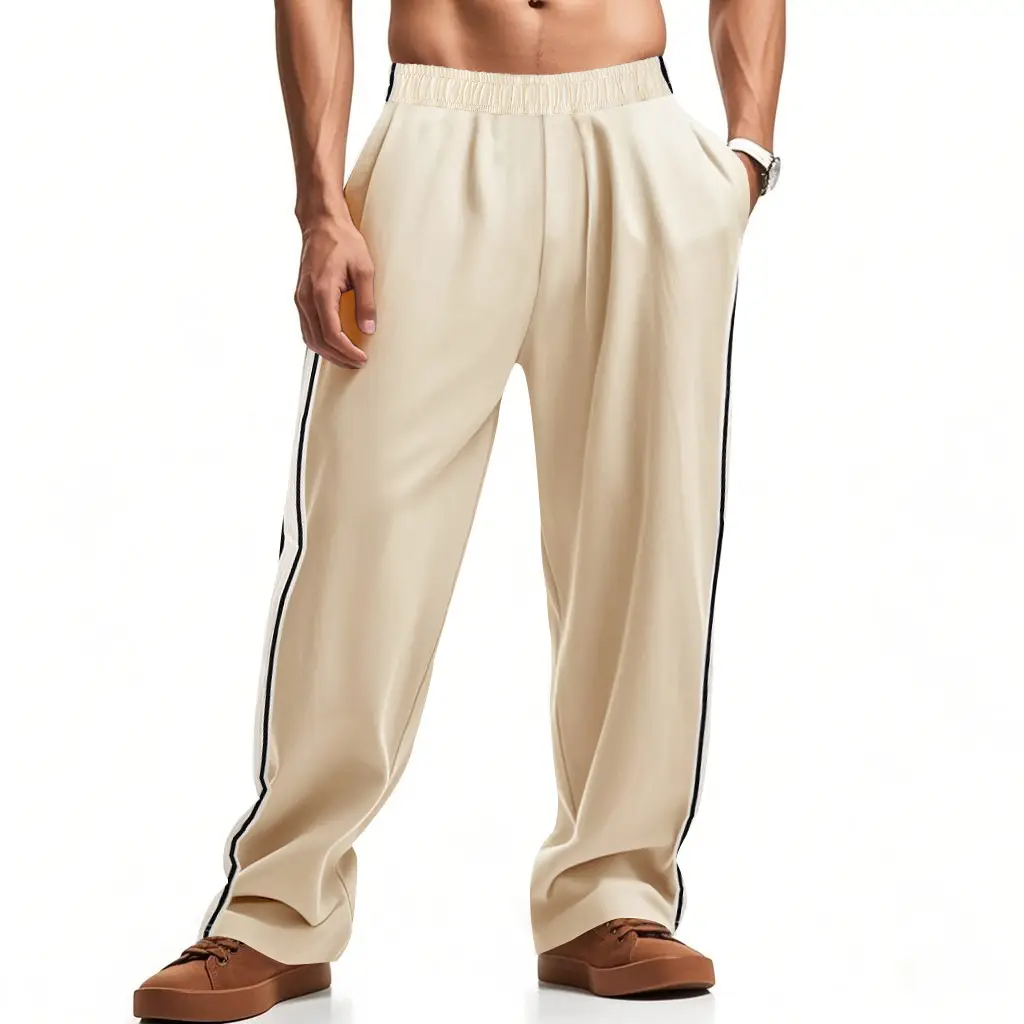 Men's 2025 Cross-Border Pants Loose Side Striped Wide Leg — feature 36
