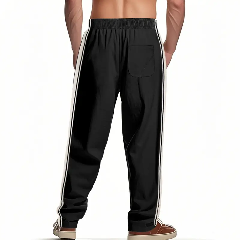 Men's 2025 Cross-Border Pants Loose Side Striped Wide Leg — feature 45