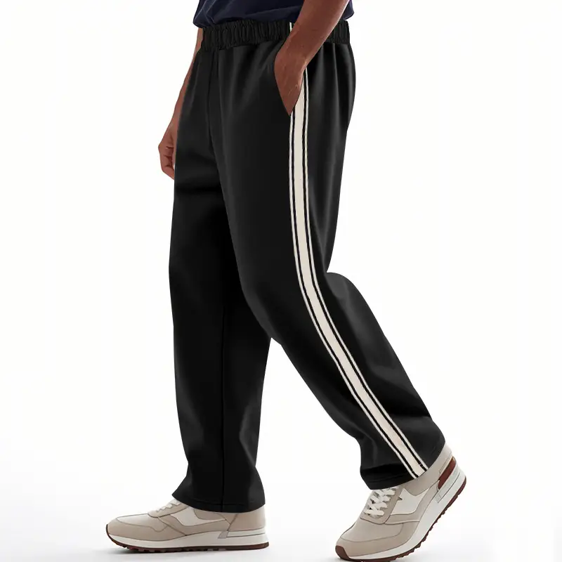 Men's 2025 Cross-Border Pants Loose Side Striped Wide Leg — feature 46