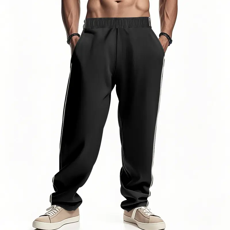 Men's 2025 Cross-Border Pants Loose Side Striped Wide Leg — feature 47