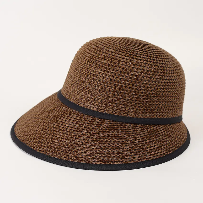 Women Straw Sun Hat with Large Bristle Summer Outdoor Wear