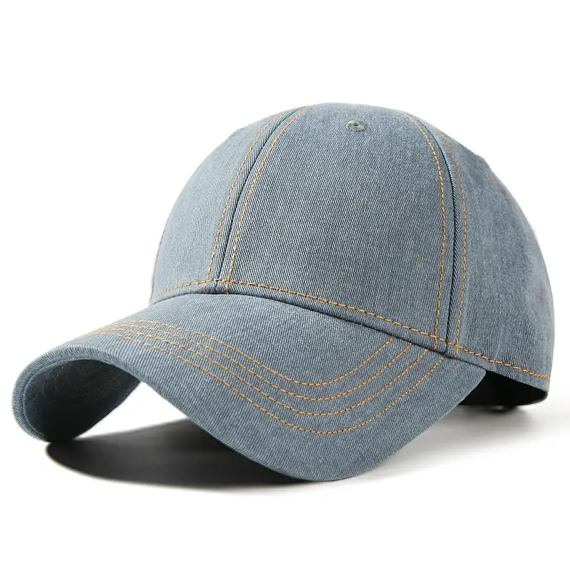 Women Blue Denim Baseball Cap Big Bristle 57-61cm - Image 7