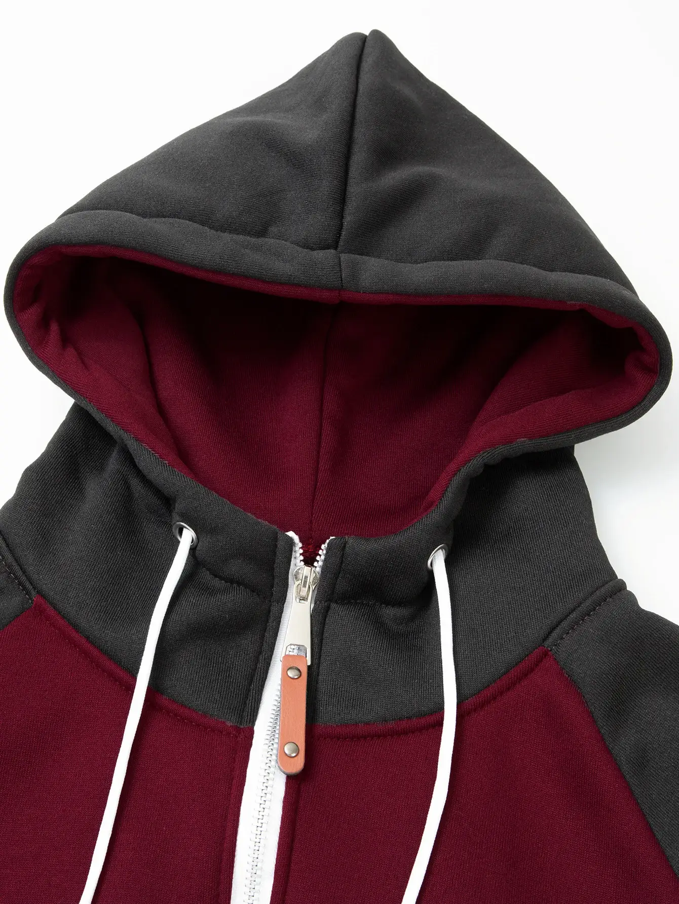 Men's Blue Black Hoodie Sweatshirt Set with Zip Front — feature 25