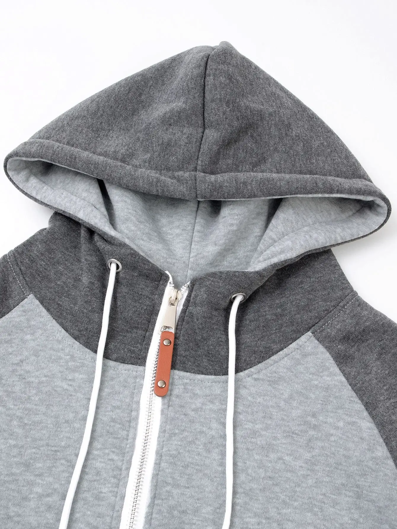 Men's Blue Black Hoodie Sweatshirt Set with Zip Front — feature 36