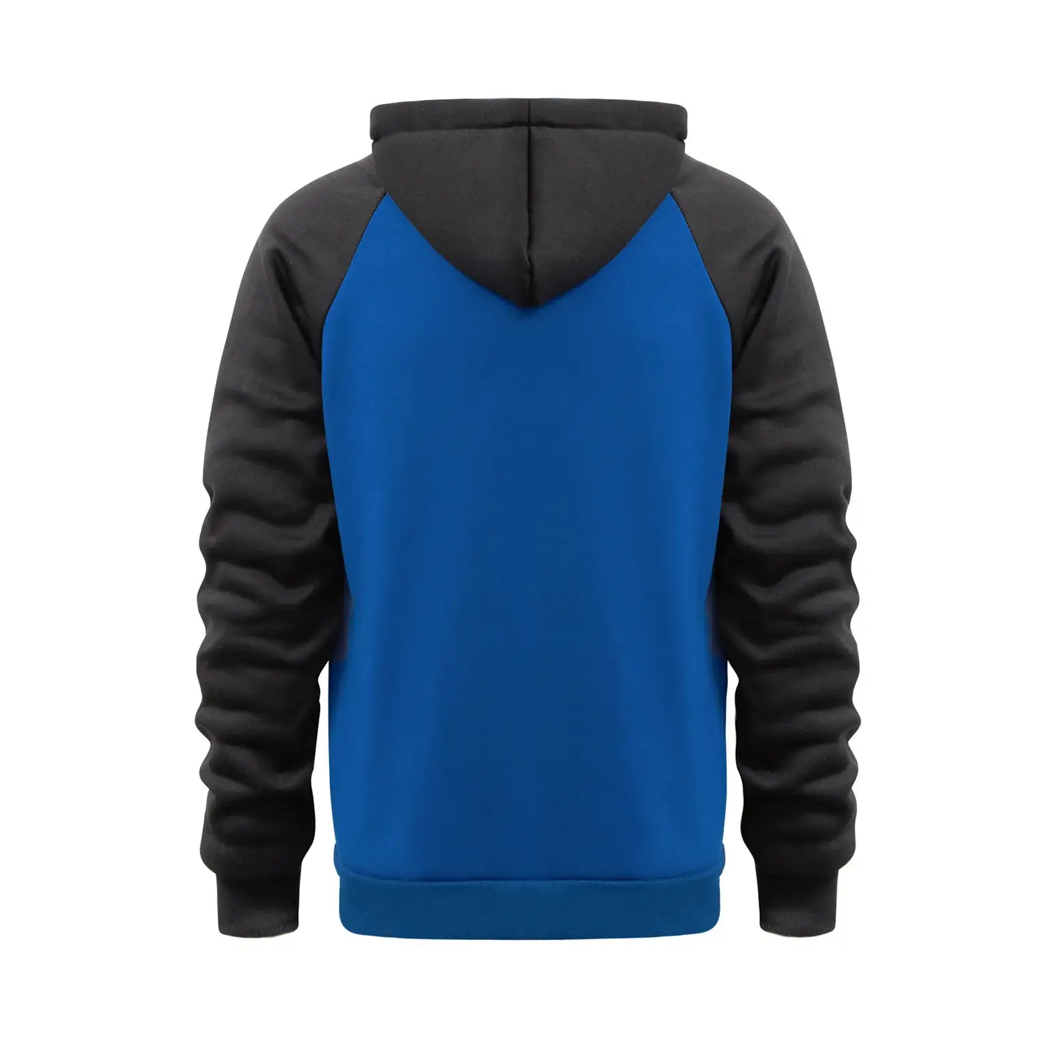 Men's Blue Black Hoodie Sweatshirt Set with Zip Front — feature 6