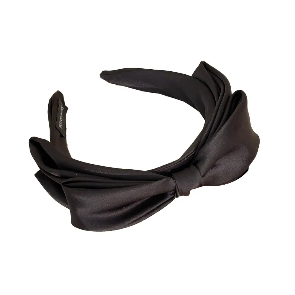2025 Satin Bow Headband Large Elegant High-End - Image 7