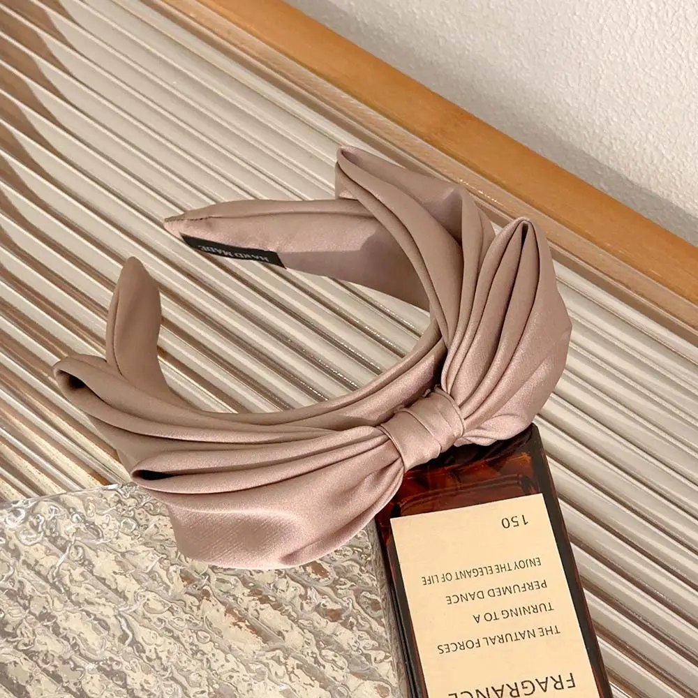2025 Satin Bow Headband Large Elegant High-End - Image 2