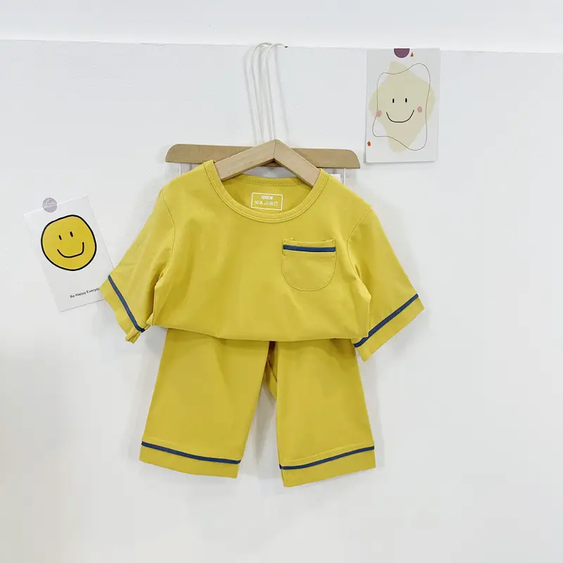 Children's Yellow 2-Piece Sleep Suit Medium Large — feature 17