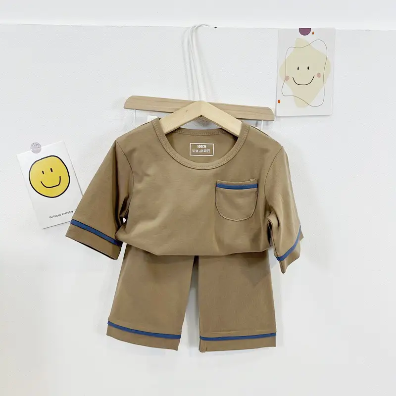 Children's Yellow 2-Piece Sleep Suit Medium Large