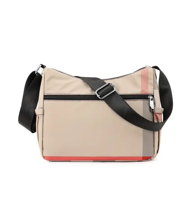 Women's Plaid Nylon Shoulder Bag 2024 New Spring — feature 21